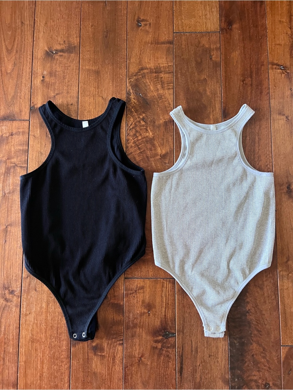 2 Ribbed Bodysuits